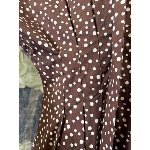 New Anthropologie The Tobie Tie-Neck Shirt Dress by Exquise sz M - Picture 6 of 10